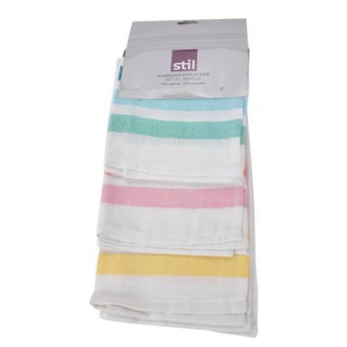 STIL Kuhinjska krpa Stripe, set 3/1, 50 x 70 cm