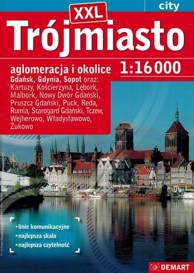 Atlas Trojgrada XXL Gdanjsk, Gdynia i Sopot 1:16 000