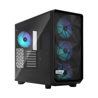 FRACTAL DESIGN Kućište Meshify 2 Lite Black TG RGB, ATX, crno, bez napajanja