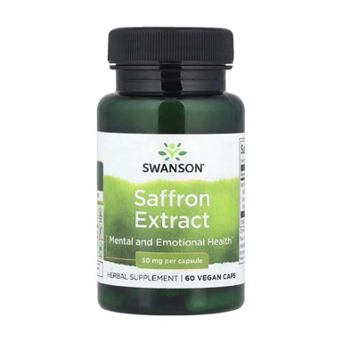 SWANSON Ekstrakt šafrana, 30 mg, 60 kapsula