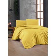 MIJOLNIR Posteljina 200x200 cm od renforce pamuka Žuta