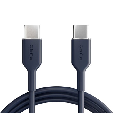 PURO ICON USB-C na USB-C kabel 1,5 m, tamnoplavi