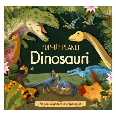 LUSIO Slikovnica Pop-up planet Dinosauri