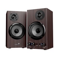 GENIUS Zvučnici SP-HF520BT, 20 W, Bluetooth, tamno drvo