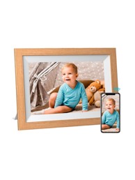 KODAK Digitalni okvir za slike RCF-1012W, WiFi, boja drva