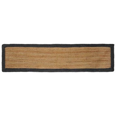 Tepih za područje, 60 x 250 cm, juta, tamnosiva