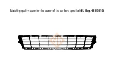 ISAM Maska branika Renault Clio 05-13, prednja, 09-, donja