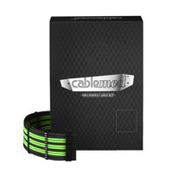 CABLEMOD Komplet kabela C-Series PRO ModMesh, crna/svijetlo zelena, za Corsair RMi/RMx/RM (crna oznaka)  