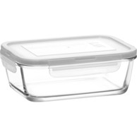 LAV Staklena posuda s poklopcem 800 ml, prozirna