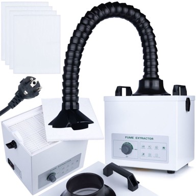 OEM Uređaj za uklanjanje para lemljenja XL100, 100 W, 200 m³/h, cijev 77 cm, HEPA + ugljeni filter, ≤55 dB