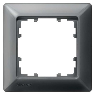 SIEMENS Poklopac za prekidač i utičnicu 5TG25516, crni/metalni