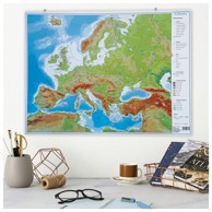 TRSAT Karta zidna Europe 64x49 cm, raznobojna