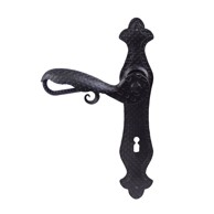 Kvaka za vrata cilindar siva