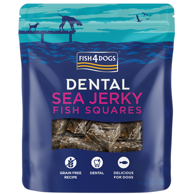 FISH4DOGS Poslastica za pse Dental Sea Jerky Squares 115 g