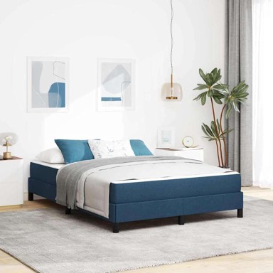 Boxspring krevet, 160x200 cm, plavi