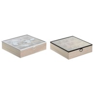 DKD HOME DECOR Kutija za čajeve, kristal i metal, plava