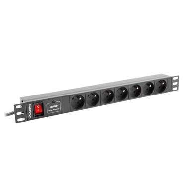 LANBERG Traka za napajanje PDU, 1U, 10A, 7X 230V, 2m