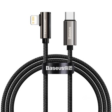 BASEUS USB kutni kabel tip C, Lightning, 20 W, 1 m