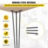 VEVOR Hairpin noge za stol 61 cm, 4 kom, crne