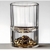 Kristalna čaša De-35413 50 ml, zlatna
