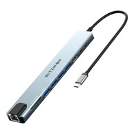 BLITZWOLF Docking stanica, BW-TH5 10in1 USB-C, srebrna