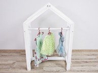 ELIS DESIGN Dječji premium stalak za odjeću 70x40x127 cm, bijeli