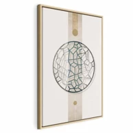 Slika Circle with Artistic Details (1-part) Abstract Shape 60x90
