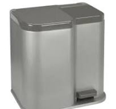 CURVER Koš s pedalom duo, 15L+7L