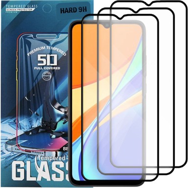 Kaljeno staklo za Xiaomi Redmi 9C (cijeli zaslon, puni 5D, 9H), 3 kom