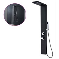 Panel Sustav za Tuširanje Aluminijski Mat Crni