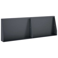 Rubnjak za gredice 2 kom 60 x 12 x 40 cm čelik, antracit