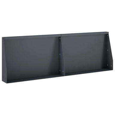 Rubnjak za gredice 2 kom 60 x 12 x 40 cm čelik, antracit