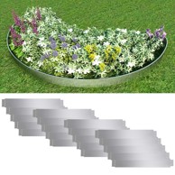 Set 20 savitljivih vrtnih ograda od pocinčanog čelika 100 x 15 cm