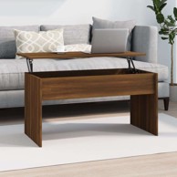 Stolić za kavu, 102 x 55 x 52,5 cm, konstruirano drvo, smeđi hrast