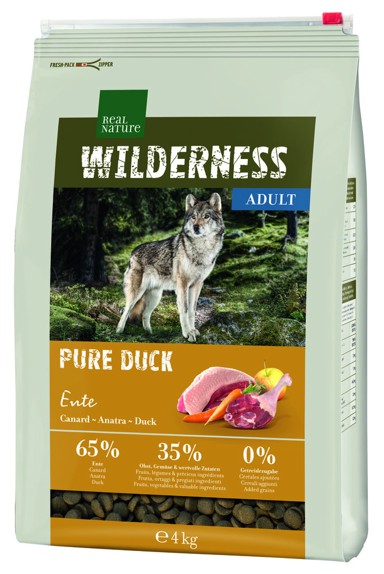 REAL NATURE Suha hrana za pse Wilderness Adult pačetina, 4 kg