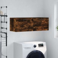 Zidni ormarić, 100 x 36.5 x 35 cm, konstruirano drvo, dimljeni hrast
