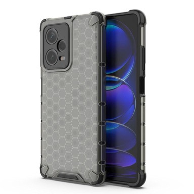 HURTEL Oklopna hibridna maskica Honeycomb za Xiaomi Redmi Note 12 Pro+, crna