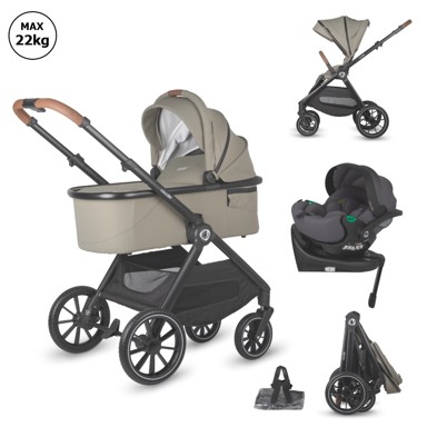 COCCOLLE Kolica ASPEN, 4 u 1, Moss Green