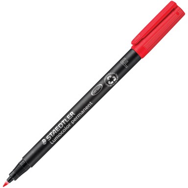 STAEDTLER Permanentni marker, 318-2, reciklirani Lumocolor, 0,6 mm, crvena