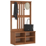 Set namještaja za hodnik SANDENS 87x40x159,5 cm puno drvo bor
