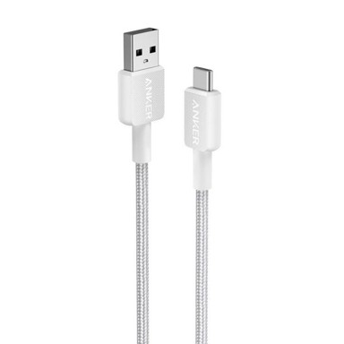 ANKER USB-A na USB-C pleteni kabel 322, bijeli, 1.8m