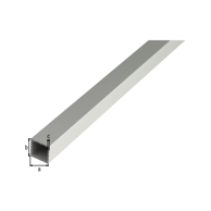 GAH ALBERTS Četverokutna profil cijev, srebrna 1000/20x20x1,5mm