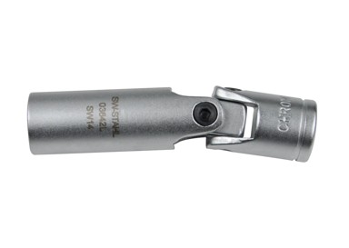 SW-STAHL Ključ za svjećice 3/8″ 14mm 12 kutni zglobni za novije svjećice u C5 2,0i, Renault 1,2 16v, BMW 2,5i/3,0i, MB m156, Mini 1,4i/1,6i 03649SB