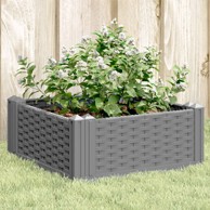 Vrtna sadilica s klinovima svjetlosiva 42,5 x 42,5 x 28,5 cm PP