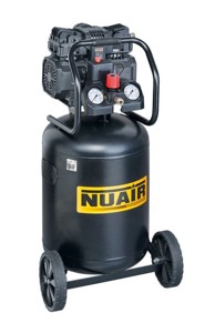 NUAIR Vertikalni bezuljni kompresor N/B2DV304NUA, tihi, 59 dB, 50 L, 8 bar, 1.5 KS