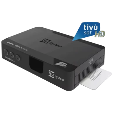 TELE SYSTEM Prijemnik satelitski TS9018HEVC, DVB-S/S2 s tivùsat smart karticom