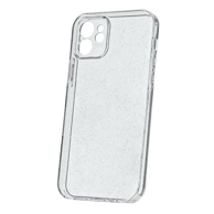 ONASI Silikonska maskica sa šljokicama, Samsung Galaxy S25 FE, prozirna, srebrne šljokice