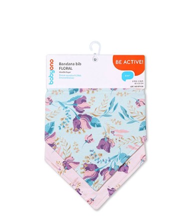 BABYONO Marama podbradak, floral