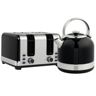 HOMESTAR Set kuhala za vodu i tostera, 1,7 L, crni