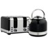 HOMESTAR Set kuhala za vodu i tostera, 1,7 L, crni